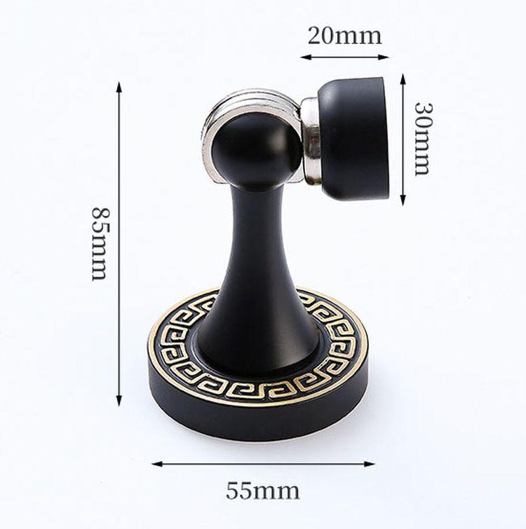 Luxury Cylindrical Brass Magnetic Door Holder Stopper Bedroom Brass Magnetic Suction Anti-Collision Door Stopper
