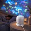Plug-In and Christmas Snowflake Projection Night Light, Rotating Ambient Projector for Stage and Home Decor