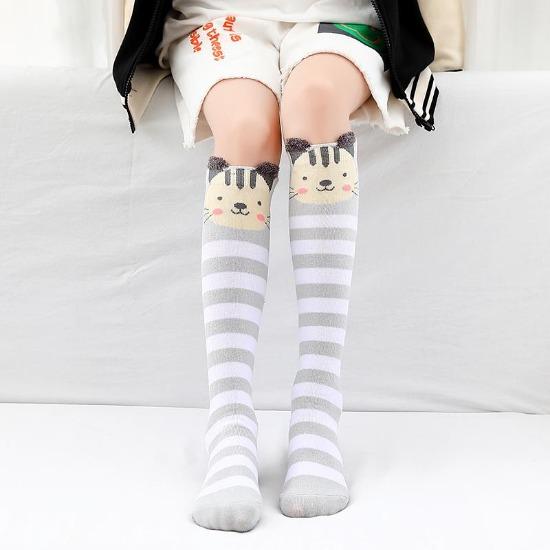 Children warmer ankle short lovely socks Cartoon Cute Kids child Knee High Socks infant cotton Baby Animal Over Knee Socks girls