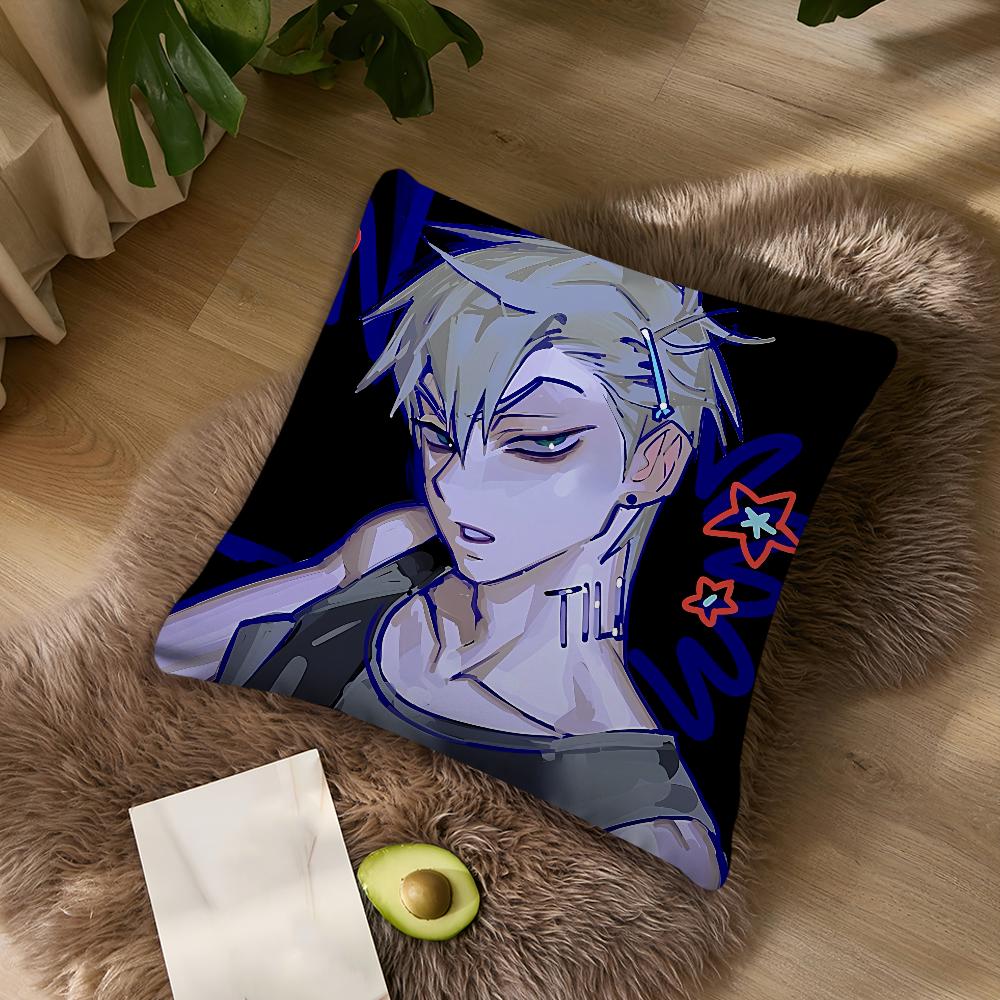 Alien Stage Till Anime Boy cushion cover For Bedroom Car Coffee Shop Room Soft and Living Room Sofa Decorative Pillow Cover Case