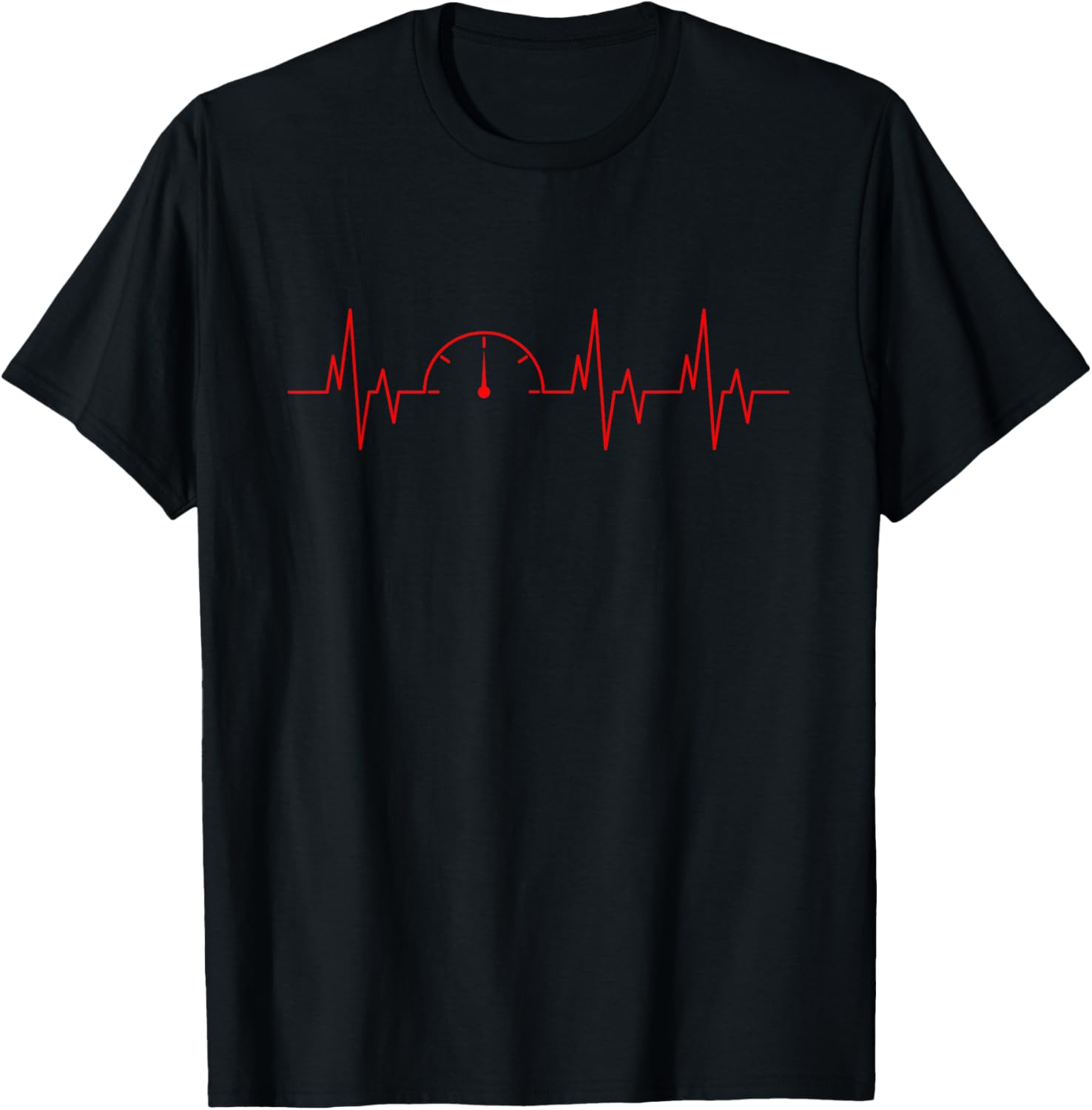 Funny Car Speedometer Auto Mechanic Guys Heartbeat Gift TShirt  Casual Fashion MensWomens Clothing S