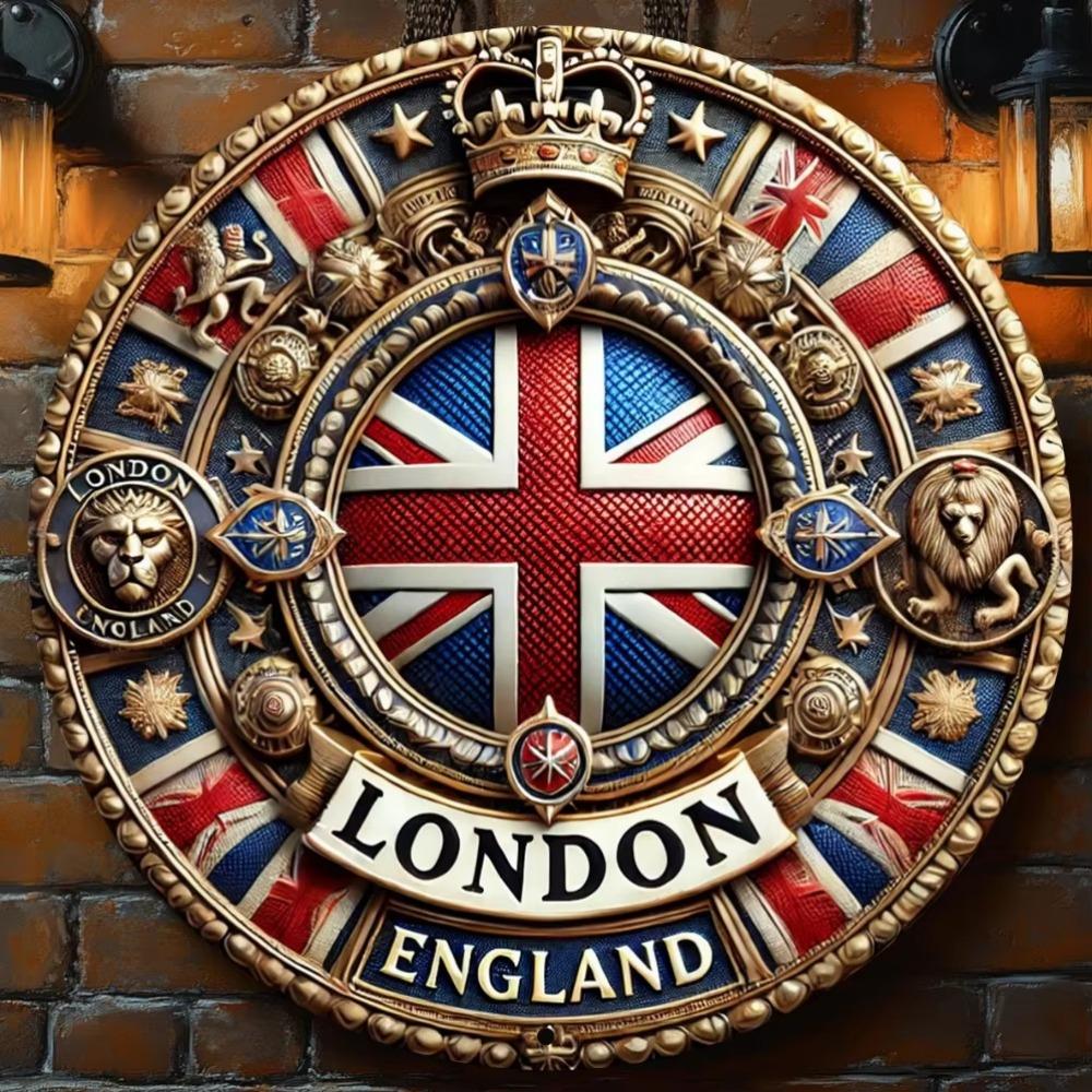 Vintage London-Inspired Wall Art - Perfect for Home, Office, Bar & Kitchen Decor,  Ideal Gift for Thanksgiving & Christmas