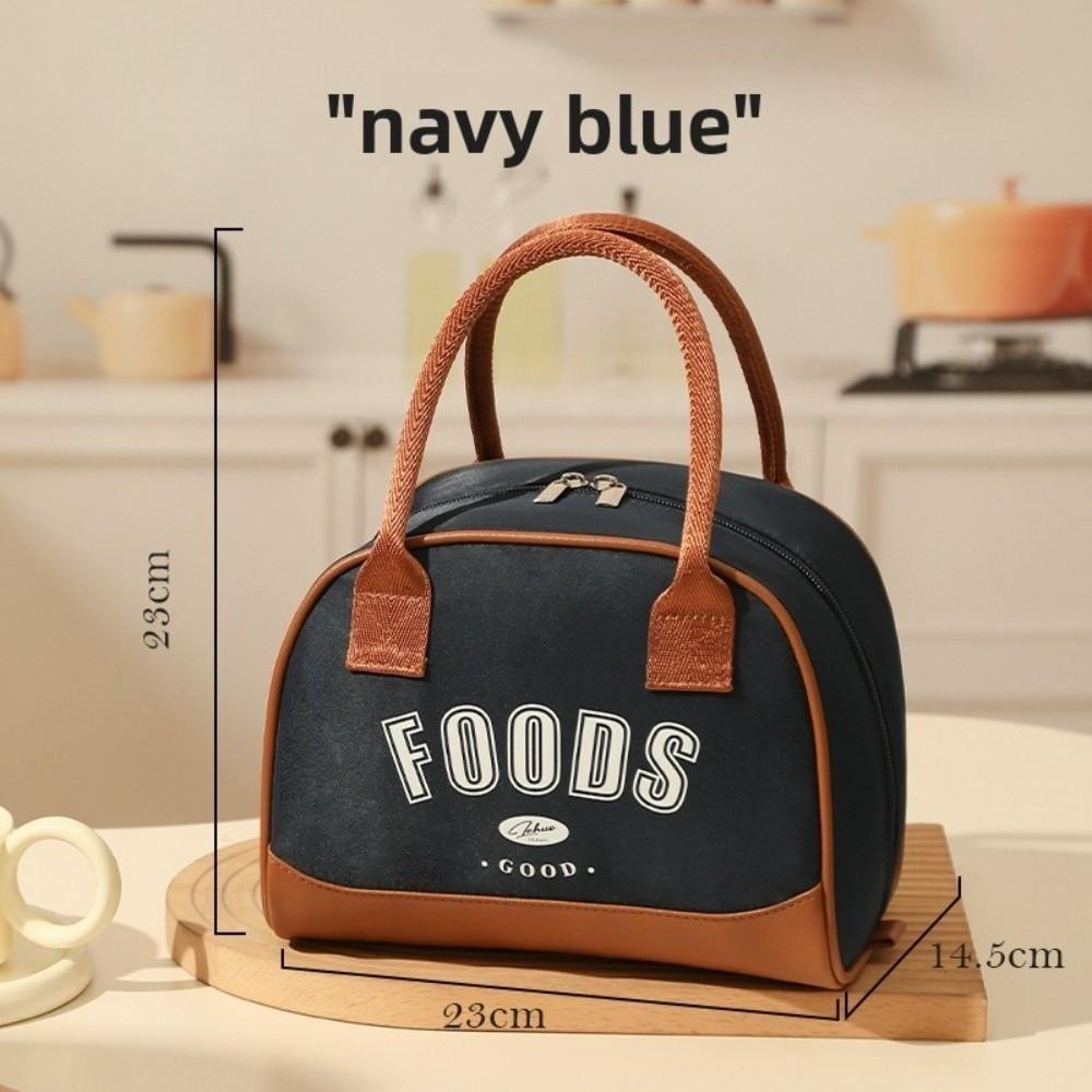 Waterproof Lunch Bag Foldable Picnic Handbag Fashion Insulated Thermal Bag Storage Pouch