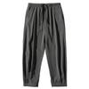 Large-sized Casual Pants, Thin Ice Silk Pants, Men's Korean-style Loose Straight-leg Drape Dress Pants, Men's Fat Nine-inch Pants
