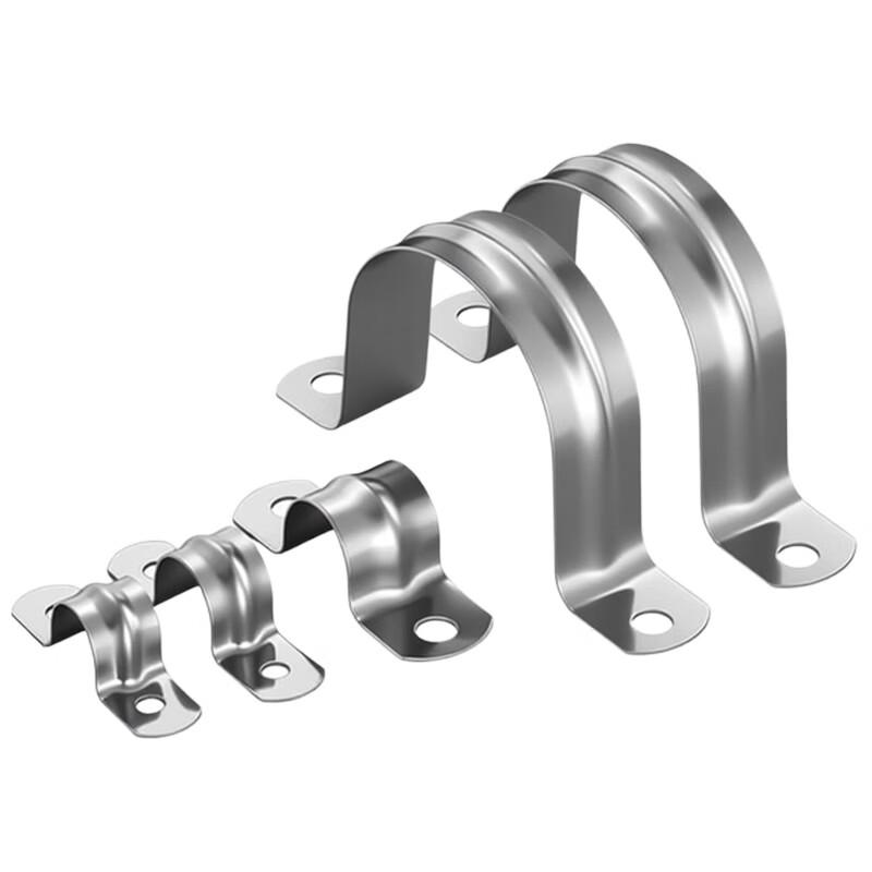 304 Stainless Steel U-Type Pipe Clamps (20-Pack)