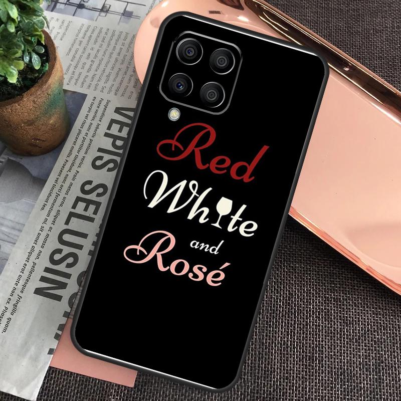 

Cool Red Wine Glass Case For Samsung Galaxy M32 M31 M12 M52 M13 M33 M53 M11 M51 M15 M55 M14 M34 M54 M20 M30s Samsung M15