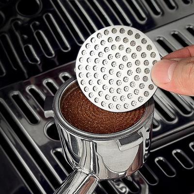 51/53/58mm Reusable Coffee Puck Screen 304 Stainless Steel Double Layer Coffee Filter Fine Mesh Professional Espresso Accessory