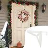 Wreath Door Hanger Over The Door Hanger No Drilling Clothes Suspending Holder For Bedroom Living Room Fabric Decoration Storage
