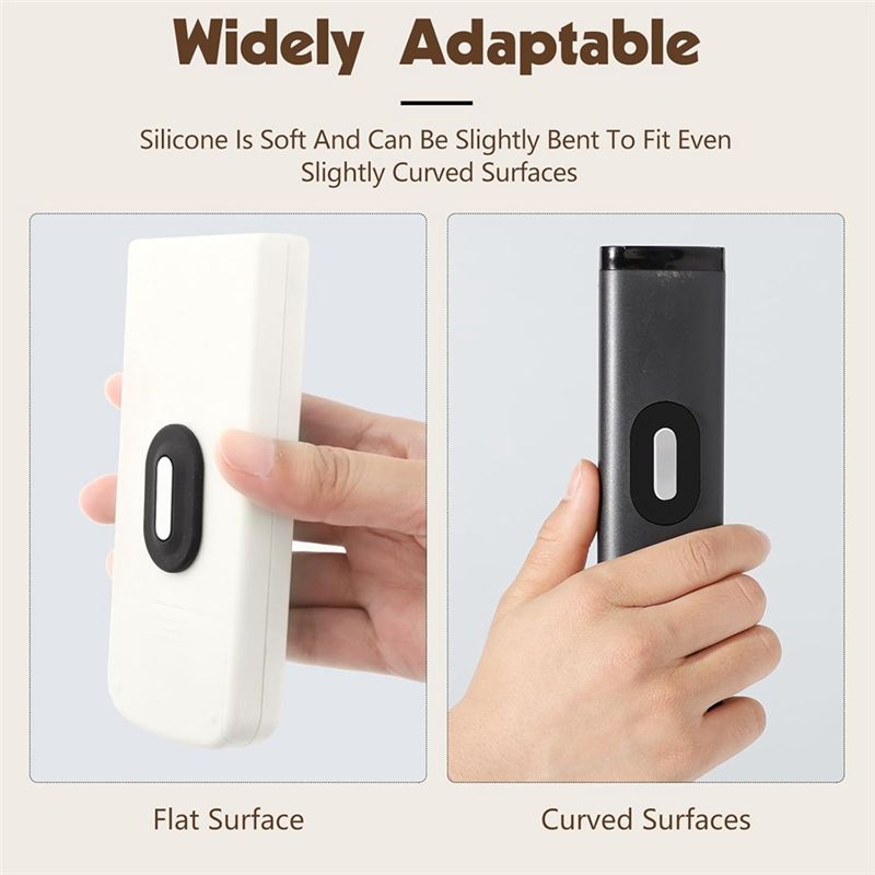 M-Modern-Self-Adhesive Magnetic Remote Control Holder Wall Mount 5 Pack No Drill Silicone Remote Organizer For Home