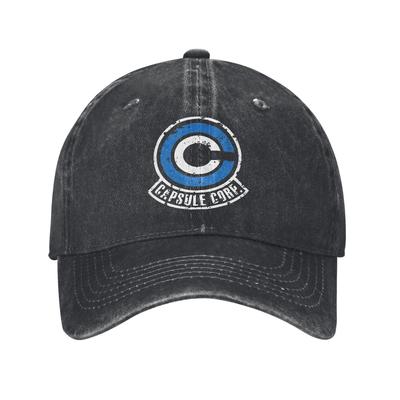Vintage Capsule Corp Baseball Caps for Men Women Distressed Cotton Snapback Hat Anime Outdoor Running Golf Gift Caps Hat
