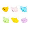 10-30pcs Cute Manta Ray Luminous Ocean Animal Ornament Resin Craft Cute Ocean Animal Miniature Figurines DIY Mini Animals Statue