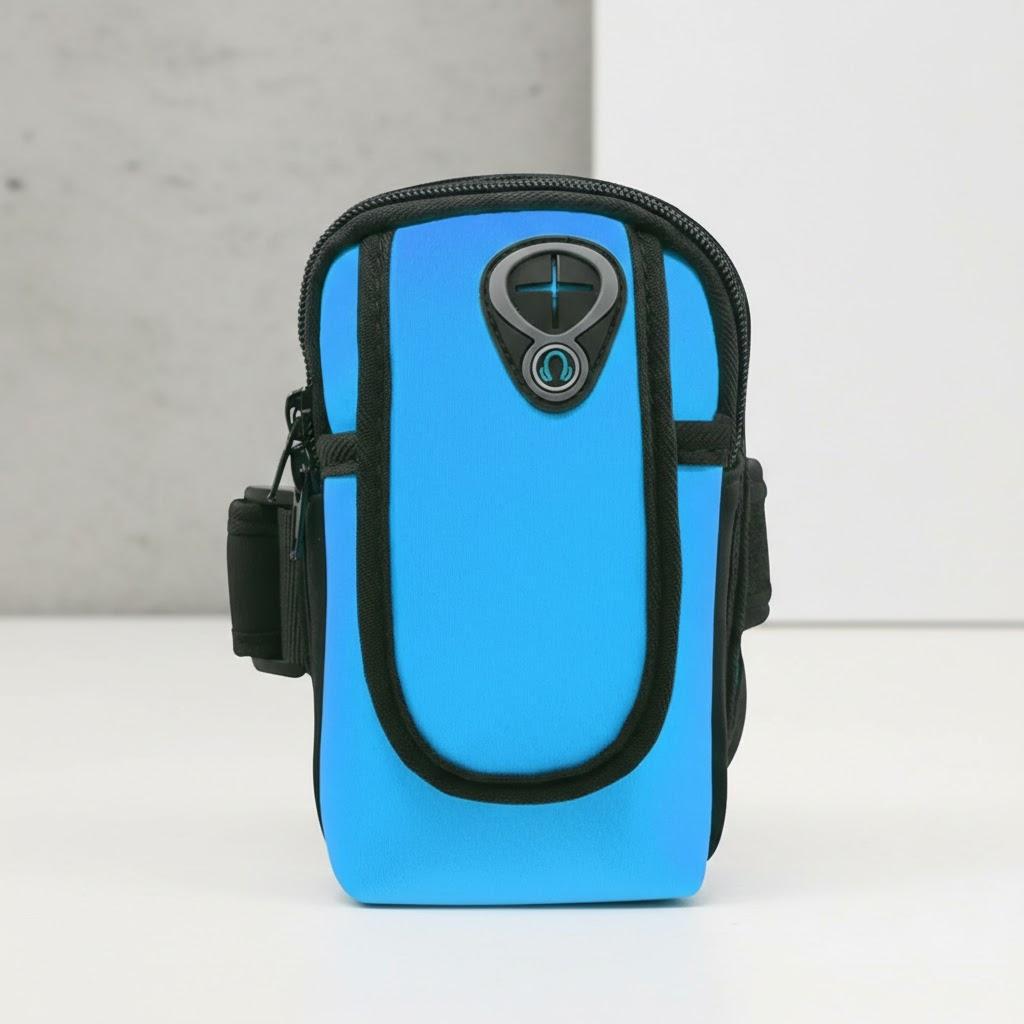 

Outdoor Sports Arm Bag Portable Phone Armband for Running Fitness Unisex Adjustable Arm Phone Holder Lightweight Running Belt синій