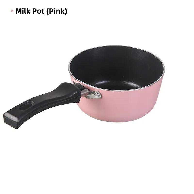 Mini nepřilnavá pánev na smažení na mléko Hrnec s kulatou mřížkou Mini pánev s nepřilnavým povrchem Hliníková pánev na palačinky na smažení s vejci 12 cm