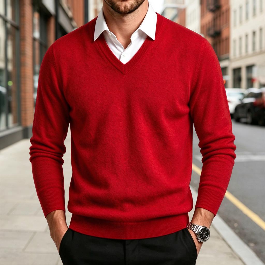 Maglione Pullover in Maglia da Uomo Autunno Inverno, Top Casual Quotidiano per Casa e Uso Esterno