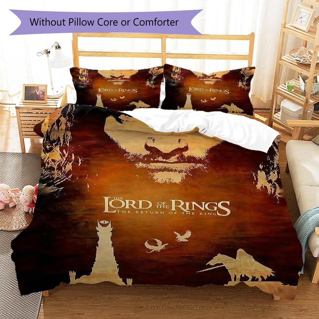 Classic Movies  Pattern Bedding Quilt Set Quilt Cover Pillowcase Home Decoration Birthday Gift (1 * Duvet Cover + 2 * Pillowcase, Without Core)