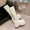 Elastic Shoes, High Boots, Thick-soled Short Boots, Women's Height-increasing Autumn and Winter Boots