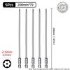 200mm Torx Screwdriver Bits Magnetic Hollow Plum Blossom Head S2 Steel Security Bit T6-T40 1/4'' Hex Shank Hand Power Tools
