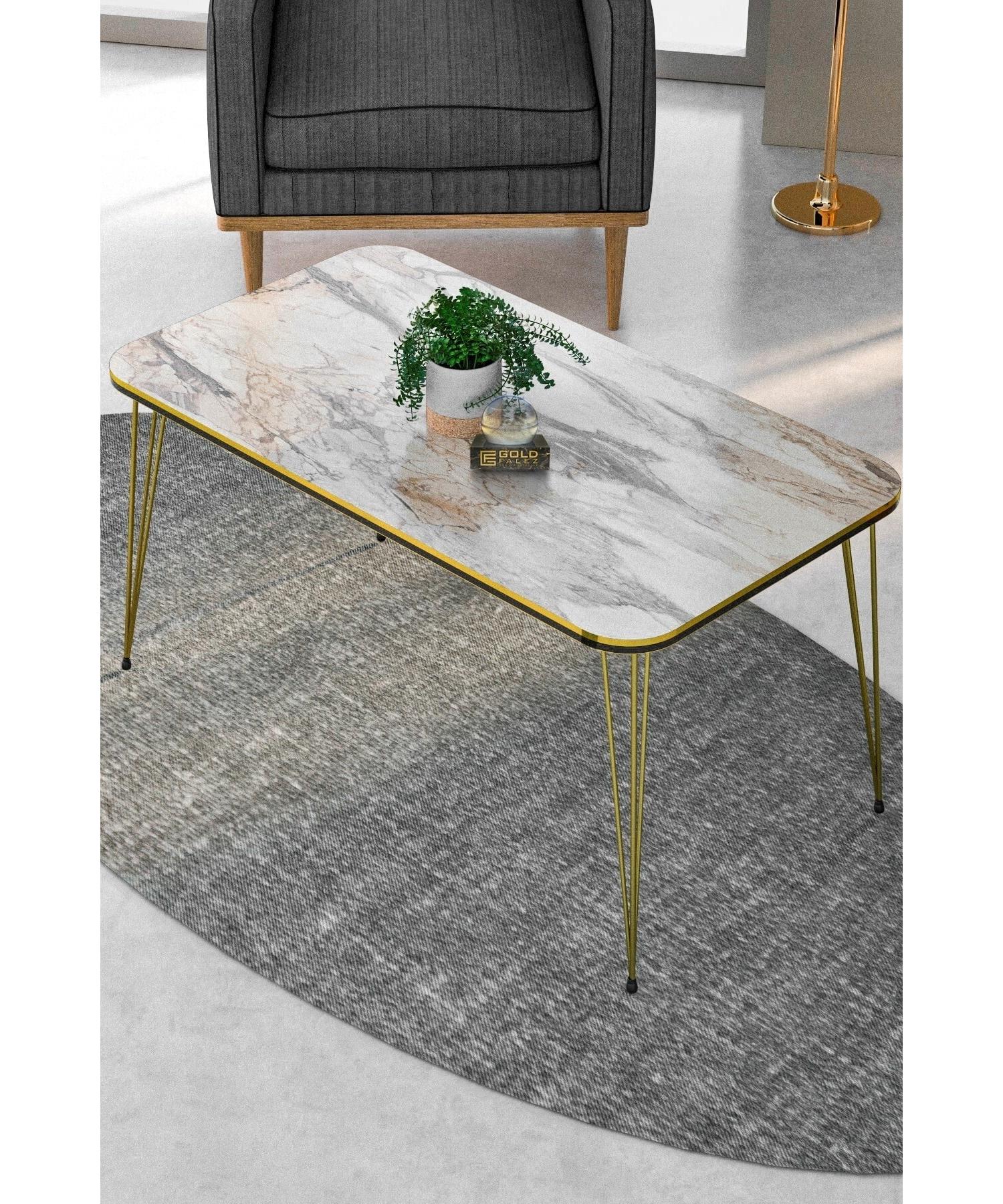 

Center Table Kr Double Efes Wire Gold