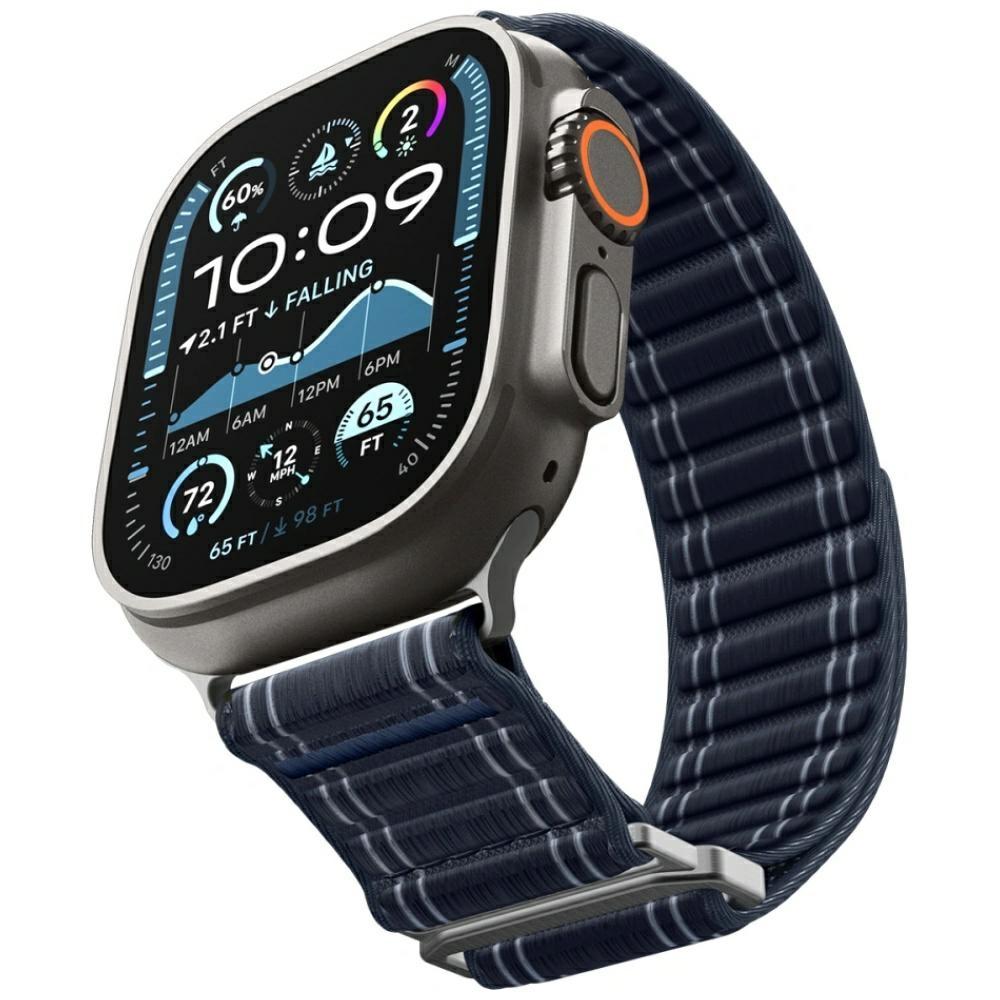 Pasek Spigen WBF0 do Apple Watch         8/9/10/11/SE/Ultra (44/45/46/49mm) granatowy