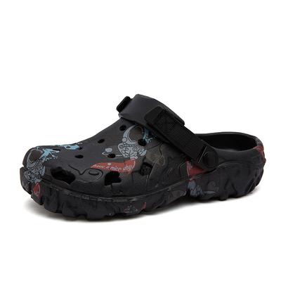 Large Size Summer Men's Sports Hole Shoes with Thick Soles, One Shoe for Two, Wear-resistant Beach Sandals