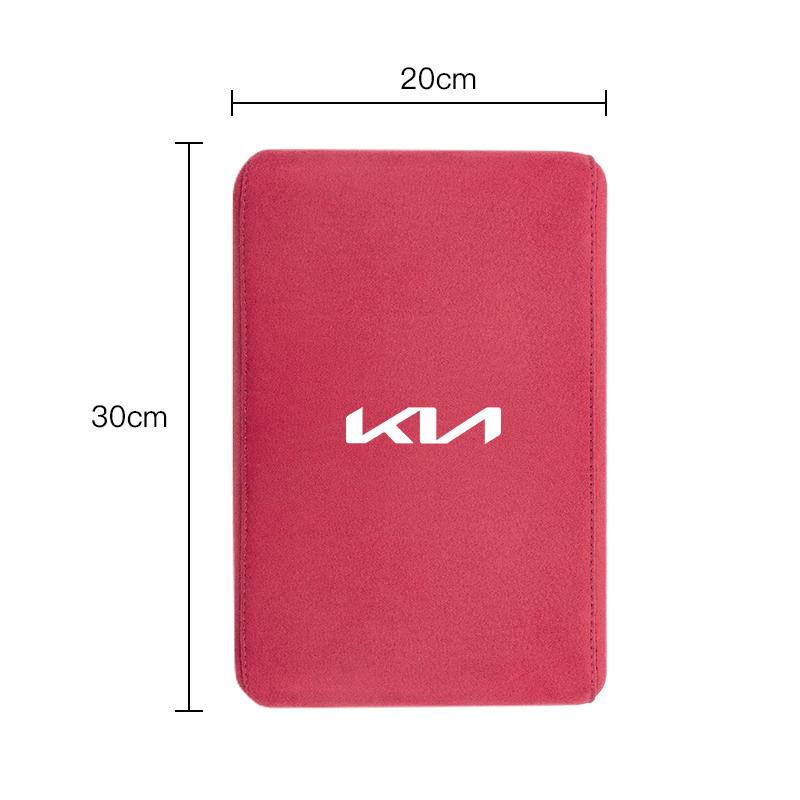 Car Armrest Box Mat Suede Memory Foam Arm Rest Soft Pad For KIA Stinger K9 Sorento Ceed RIO Sportage Niro Soul EV6 EV9 Carnival