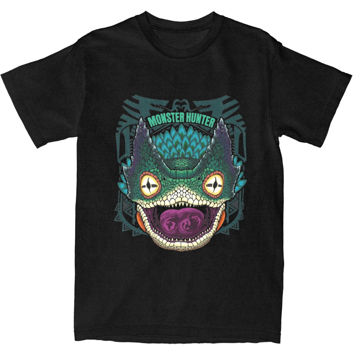 

Pukei Pukei Monster Hunter World T-Shirt Men Dragon Hunting MHW Game Y2K Cotton T Shirts Summer O-Neck Tees Plus Size Clothes 5XL різнокольоровий