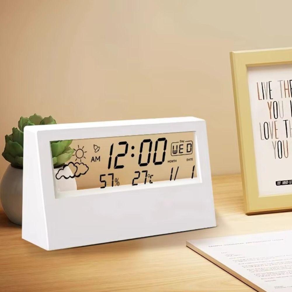 Digital Display Table Clock Electronic Design Desk Clock Supplies Multifunction Clock Work Space