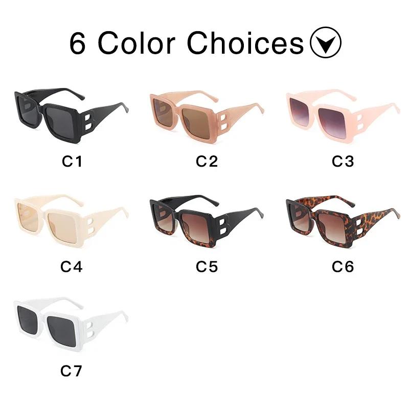 Fashion Luxury  Oversized Square Women's Sunglasses Copos Ladies Trendy Designer Sun Glasses Retro Shades Eyewear UV400