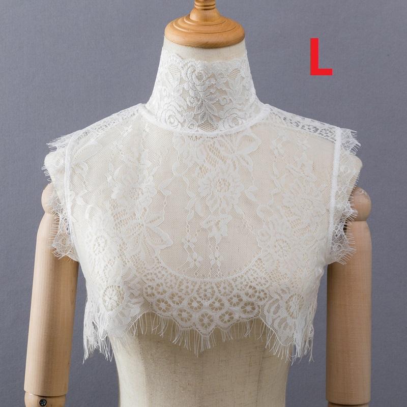Elegant Black Fake Collar Lace Elegant Women Fake Half Shirt Detachable White False Collars Woman Neckwear Clothing Accessories