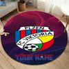 Fc Viktoria Crest Custom Name Round Area Rug Carpet Rug For Living Room Bedroom Sofa Playroom Decor Nonslip Floor Mat
