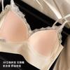 French lace beautiful back triangle cup underwear women's chest wrap comfortable and seamless no steel ring small chest gathering sexy bra cover