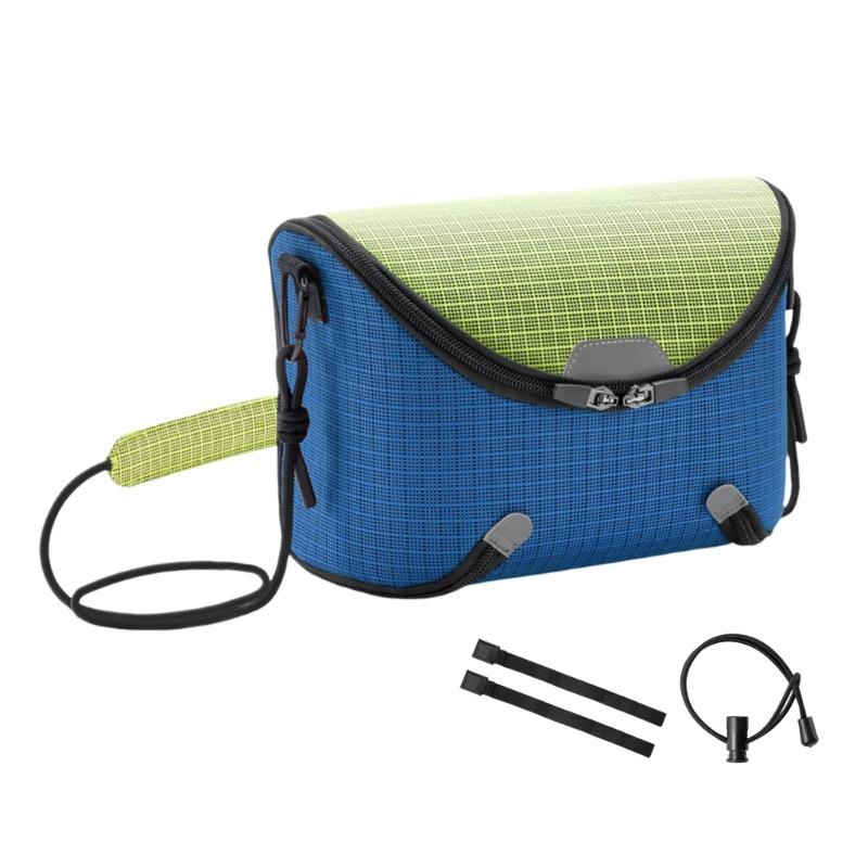 

Waterproof Bicycles Front Mount Bag Cycling Frame Storage Pouches For Cycling Zippers Closure Road Bike Handlebar Bag темно-синього кольору