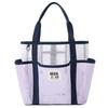 Foldable Handheld Mesh  Beach Bag Breathable Swimming Handbag Portable Toiletry Tote Bag  Travel