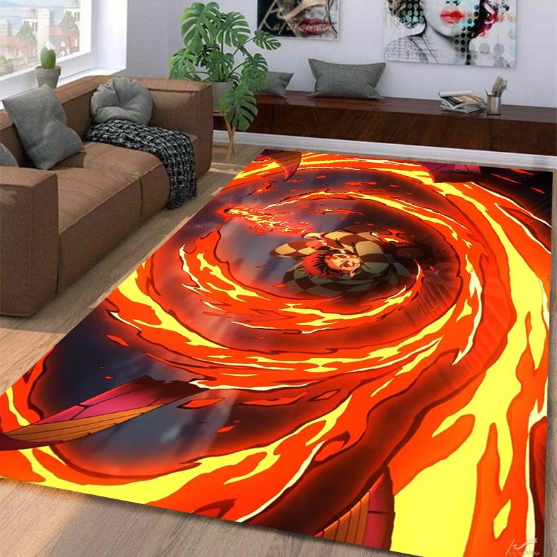 Demon SlayerKamadoTanjirou Carpet Multi-size Carpet for Living Room Bedroom Kid's Room Home Decor Area Rug Non-slip Mat Sofa Mat