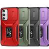 Pull-Push Finger Ring Window Phone Case for Samsung S26 Ultra, S23+, A16, A05S, S25FE