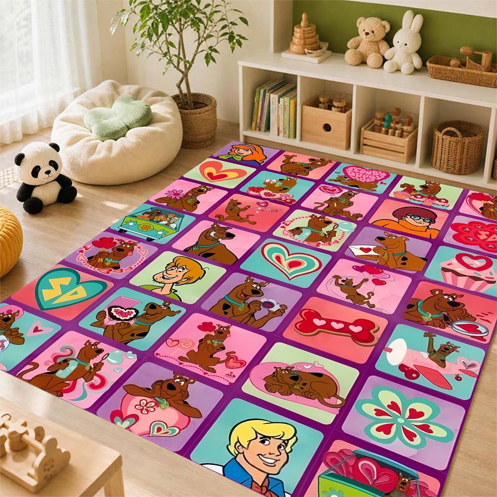 Mystery Inc Campfire Night Tales Printed Rug Soft Texture Nonslip Carpet For Kids Bedroom Play Area Home Decor Great Holiday Gift