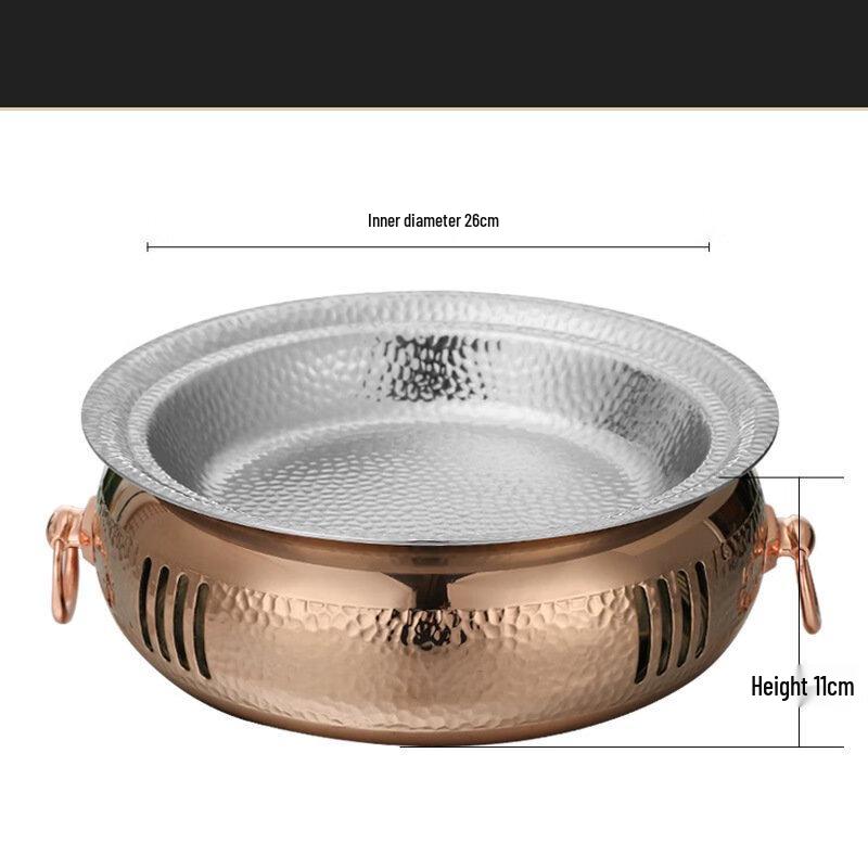 Golden Round Dry Pot
