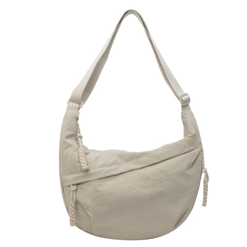 2024 NEW Dumpling Bags Nylon Bag for Girl Student Solid Color Fashion Shoulder Bags Crossbody Bag