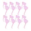 8 Pairs Heart Shaped Sunglasses Love Pink Candy Color Rimless Heart Shaped Sunglasses for Women Pink