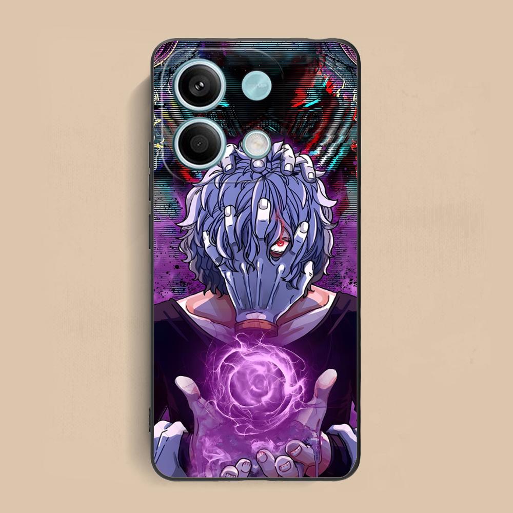 Hero Academia Tomura Shigaraki Phone Case for Xiaomi Redmi Note 14 13 12 11 A5 3 2 1 Pro Plus 4G 5G Colour Protective Cellphones