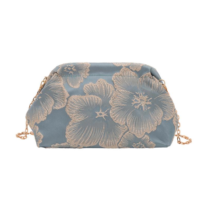 

Handheld shoulder bag women s embroidered cheongsam bag retro dinner bag clutch bag evening dress women s bag синій