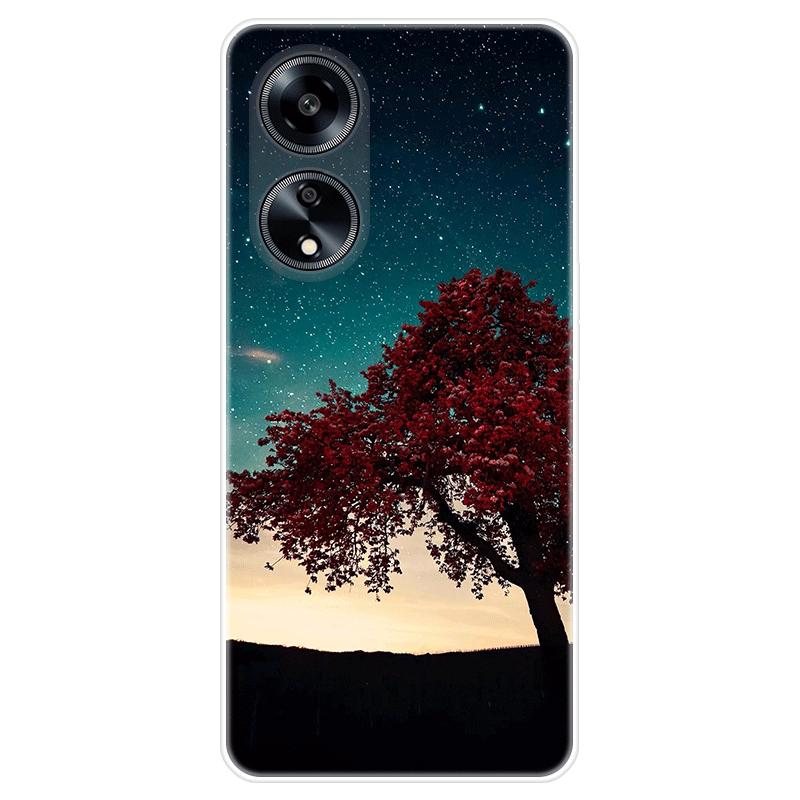 For OPPO Reno10 Reno 10 Pro A98 A 98 5G deksel mykt silikon bakdeksel tegneserie telefonveske Stjernehimmel
