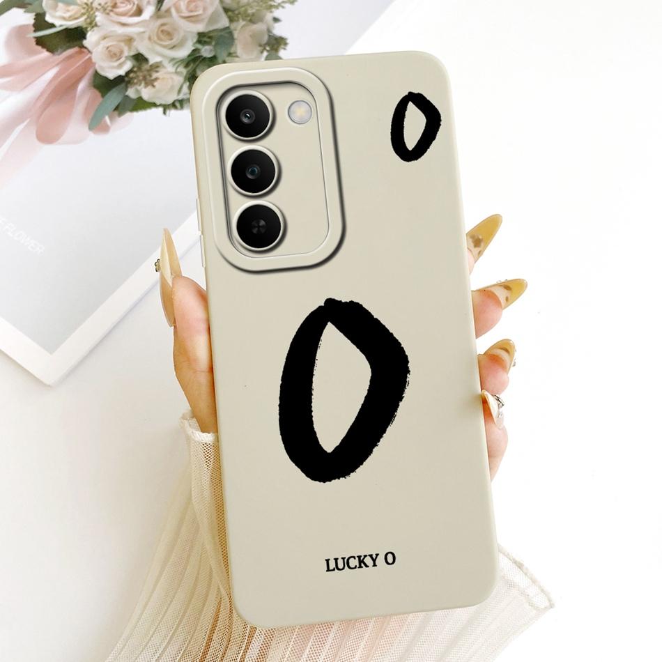 For Realme C83 Lucky Initial Letter Phone Case For Realme C83 C 83 5G Soft Silicone Cases Bumpers