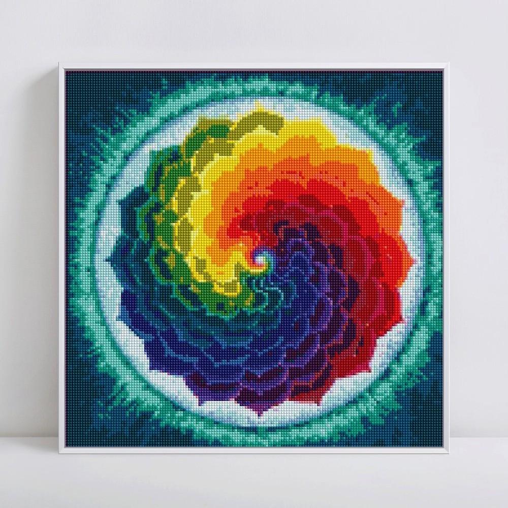 HC broderie cu diamante decorare casa pictura cu diamant desene animate pictura mozaic floare