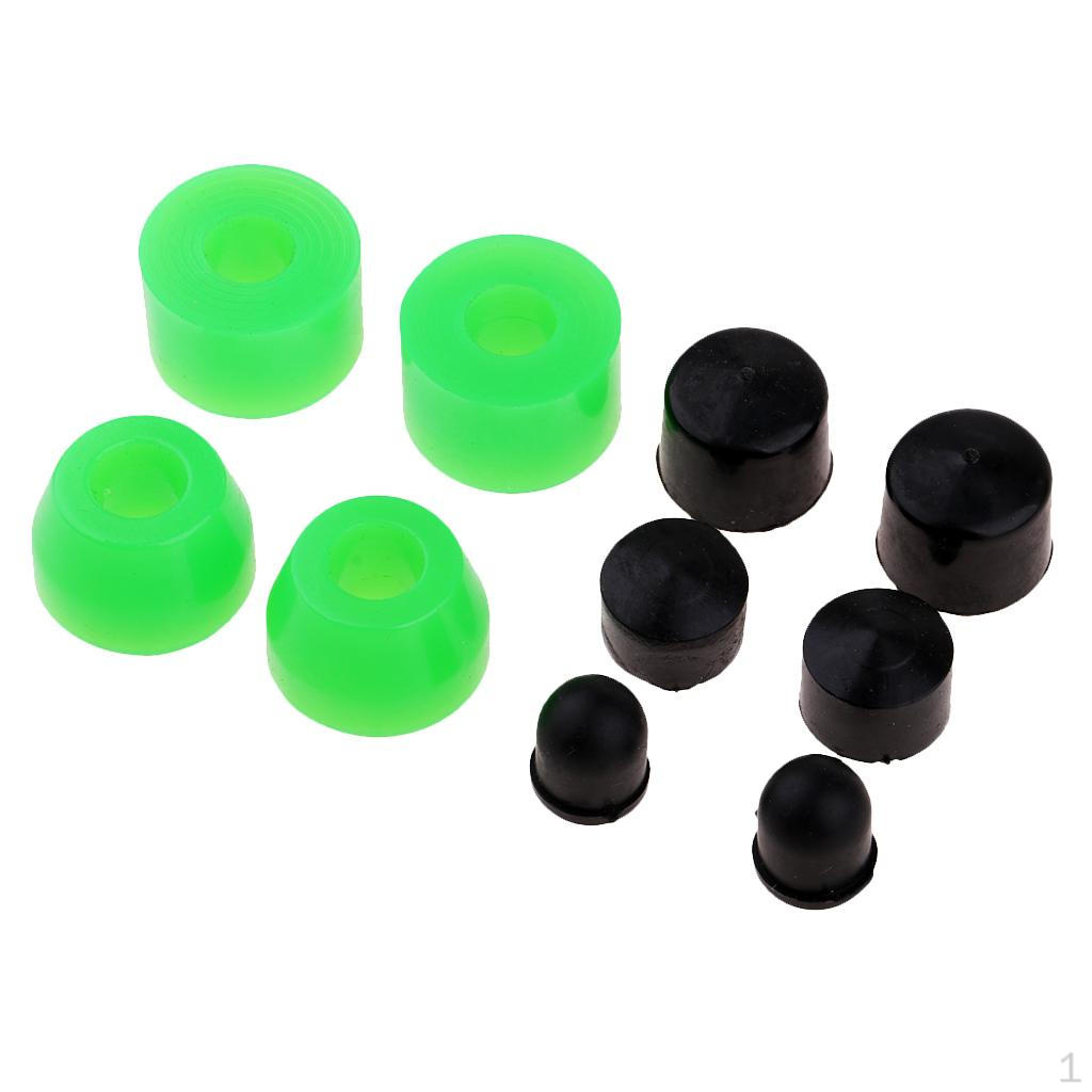 10pcs Skateboard Bushings and Cups Set, Truck Kit for 2 Trucks, Hardware Outdoor Skateboarding