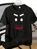 Unisexs Tee Bold Angry Expression Face Graphic Print Cotton Short Sleeve Male Casual Streetwear Outdoor Daily Basic Fashion Tops