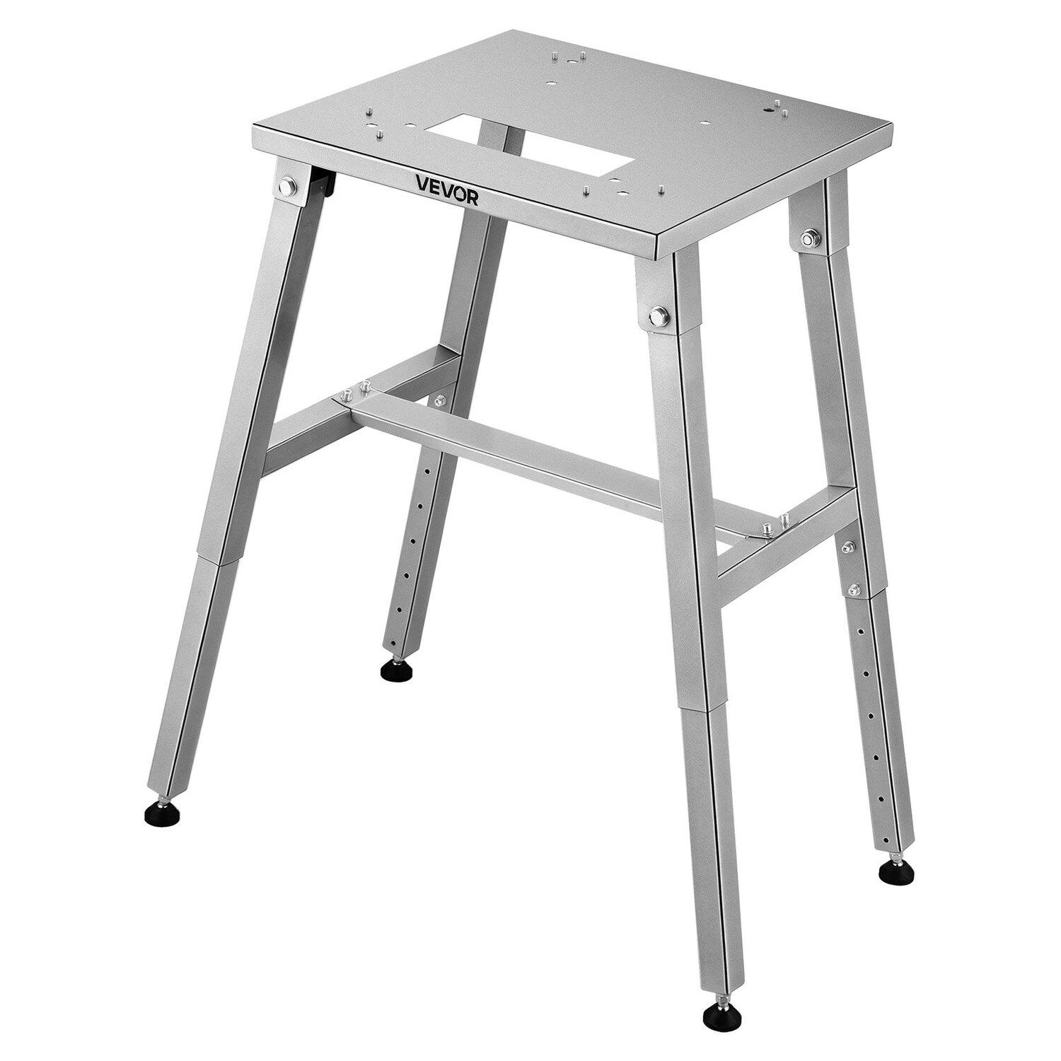 Support de Scie à Ruban Électrique pour Viande, Support au Sol avec Hauteur Réglable, Cadre Stable en Forme de H, Patins Antidérapants, pour Notre Scie à Os, Compatible avec