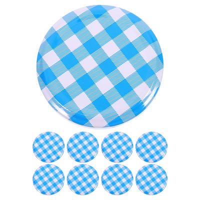 50Pcs Glass Jar Covers Tinplate Lids Airtight Leakproof Sealing Caps for Mason Jars Jam Pickles Reusable Replacement Lids