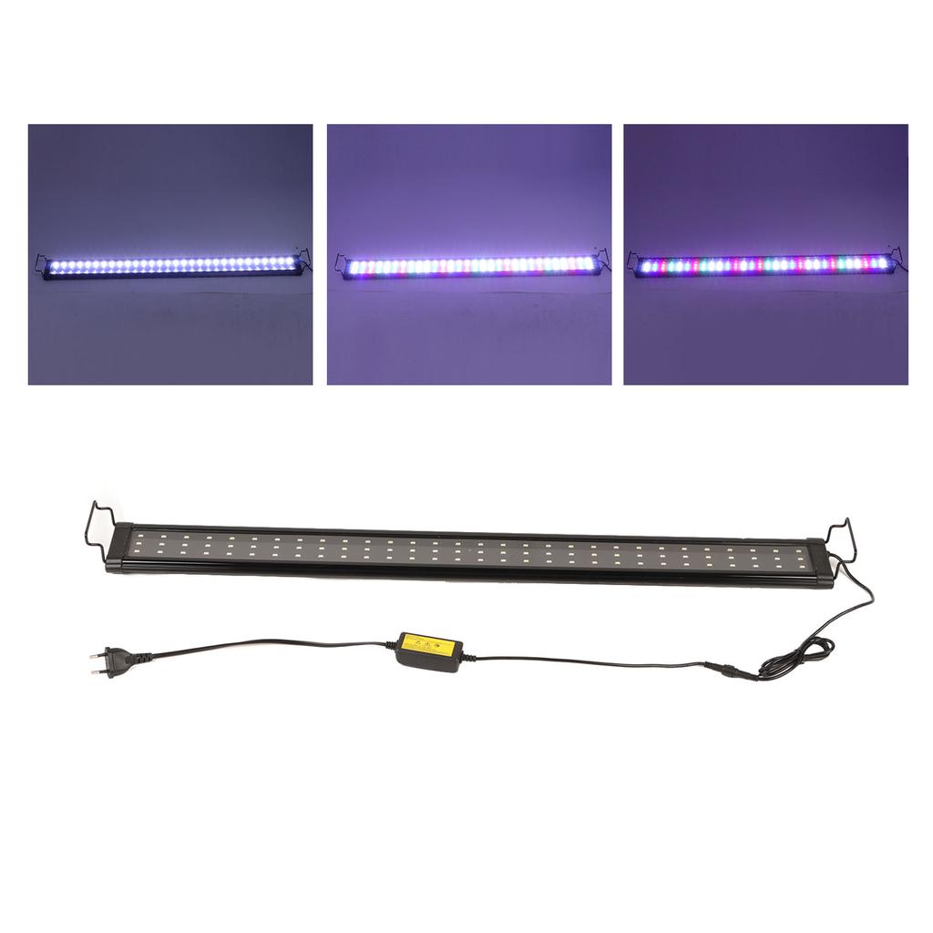 Aquarium Light LED High Brightness Super Thin Extendable Bracket Fish Tank Plant Lamp