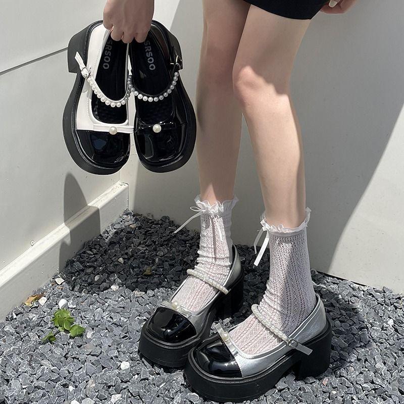 Mid-evening foreign style niche design and Mary Jane shoes gentle single shoes Internet celebrity evening wind